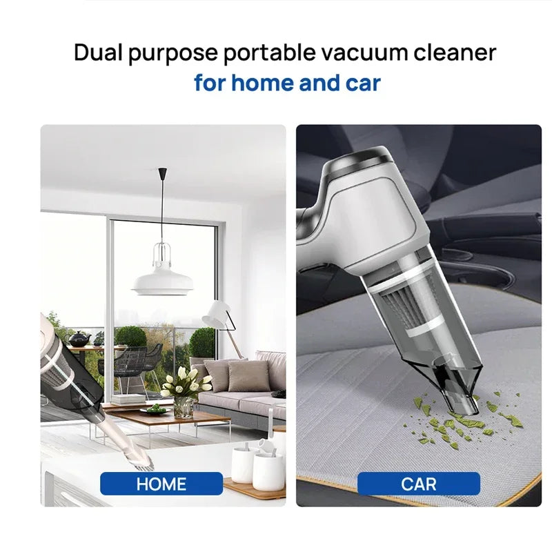 3-in-1 Portable Wireless Vacuum Cleaner AS-228/NEW 3 in 1 Handheld Auto Vacuum Home & Car Dual Use120W 9000Pa Car Wireless Vacuum Cleaner Mini Cleaning Machine Car Accessorie